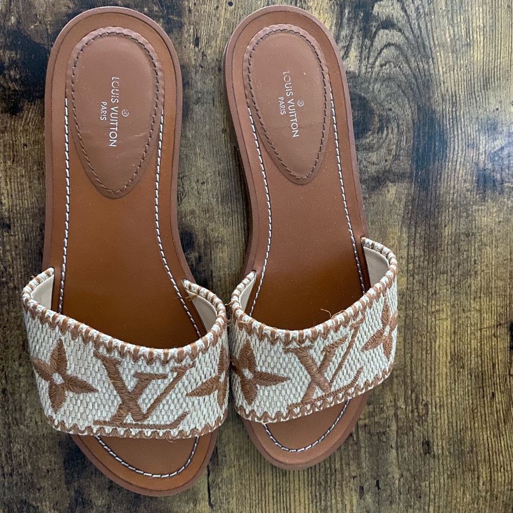 Louis Vuitton Lock It Slide Sandal , size 36.0